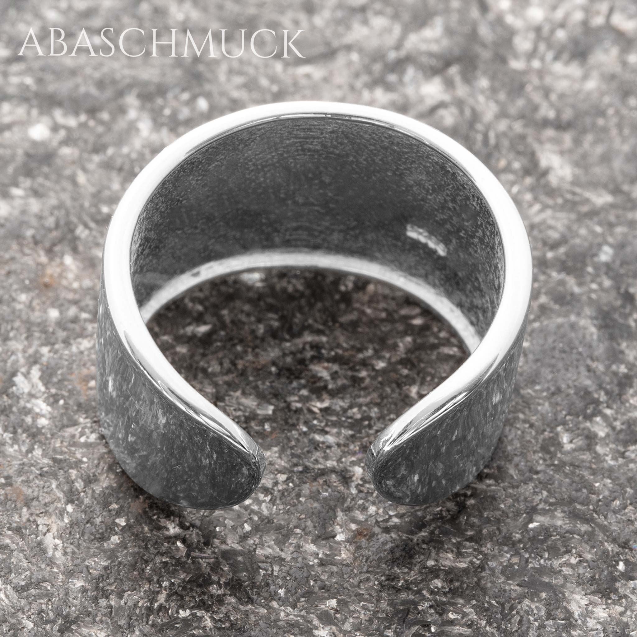 Verstellbarer Ring Bandring offen Silberring – minimalistischer Unisex-Schmuck