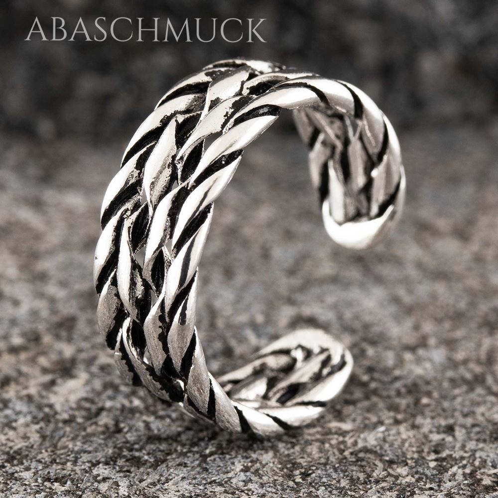 Offener Bandring aus Sterling Silber 925 – Seitenansicht