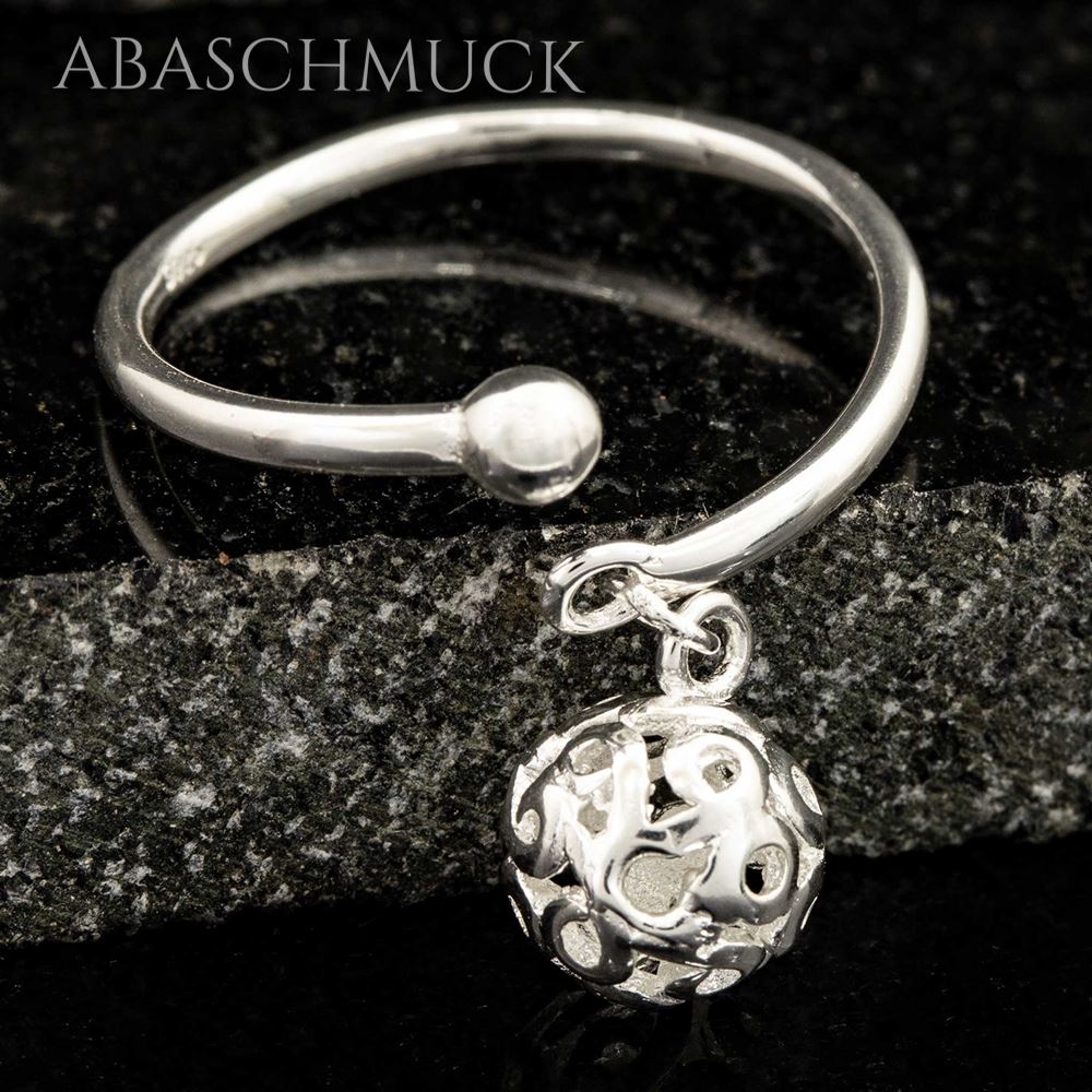 Offener Bandring aus Sterling Silber 925 – Seitenansicht