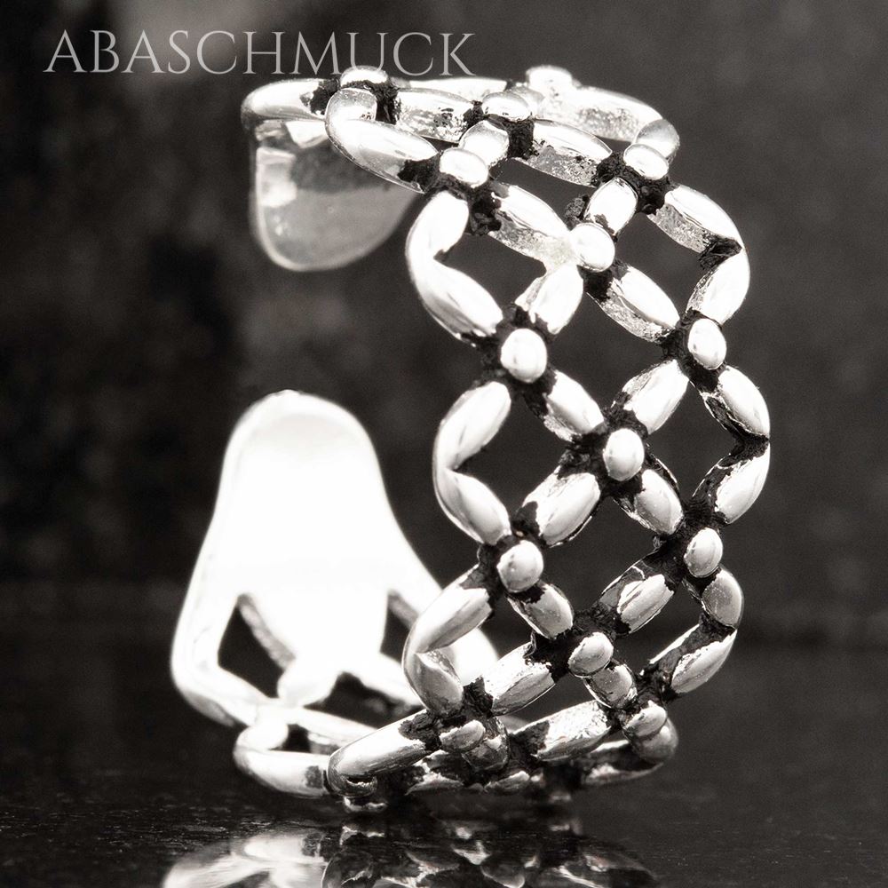 Offener Bandring aus Sterling Silber 925 – Seitenansicht