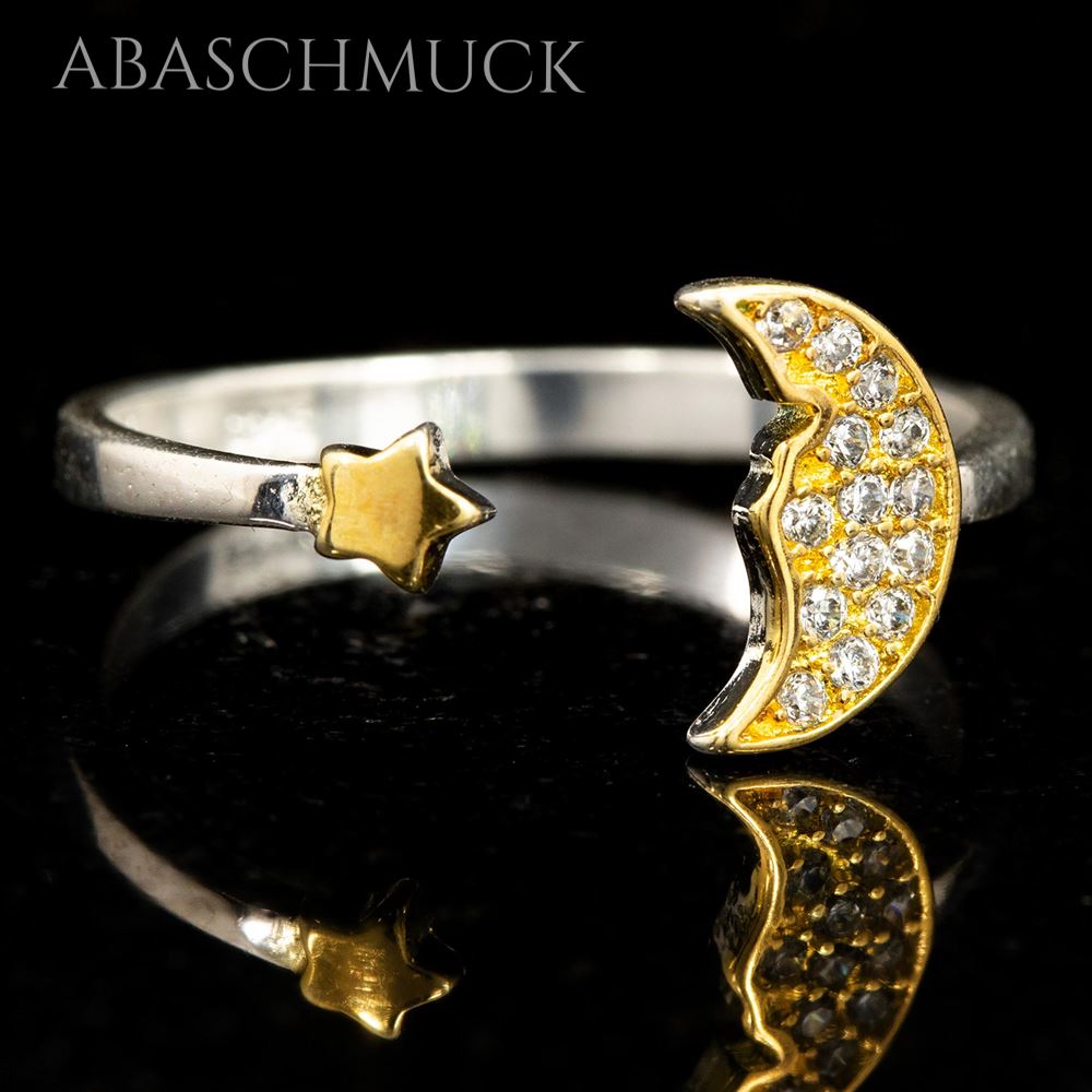 Zarter Silberring 925 Bandring offen elegant getragen