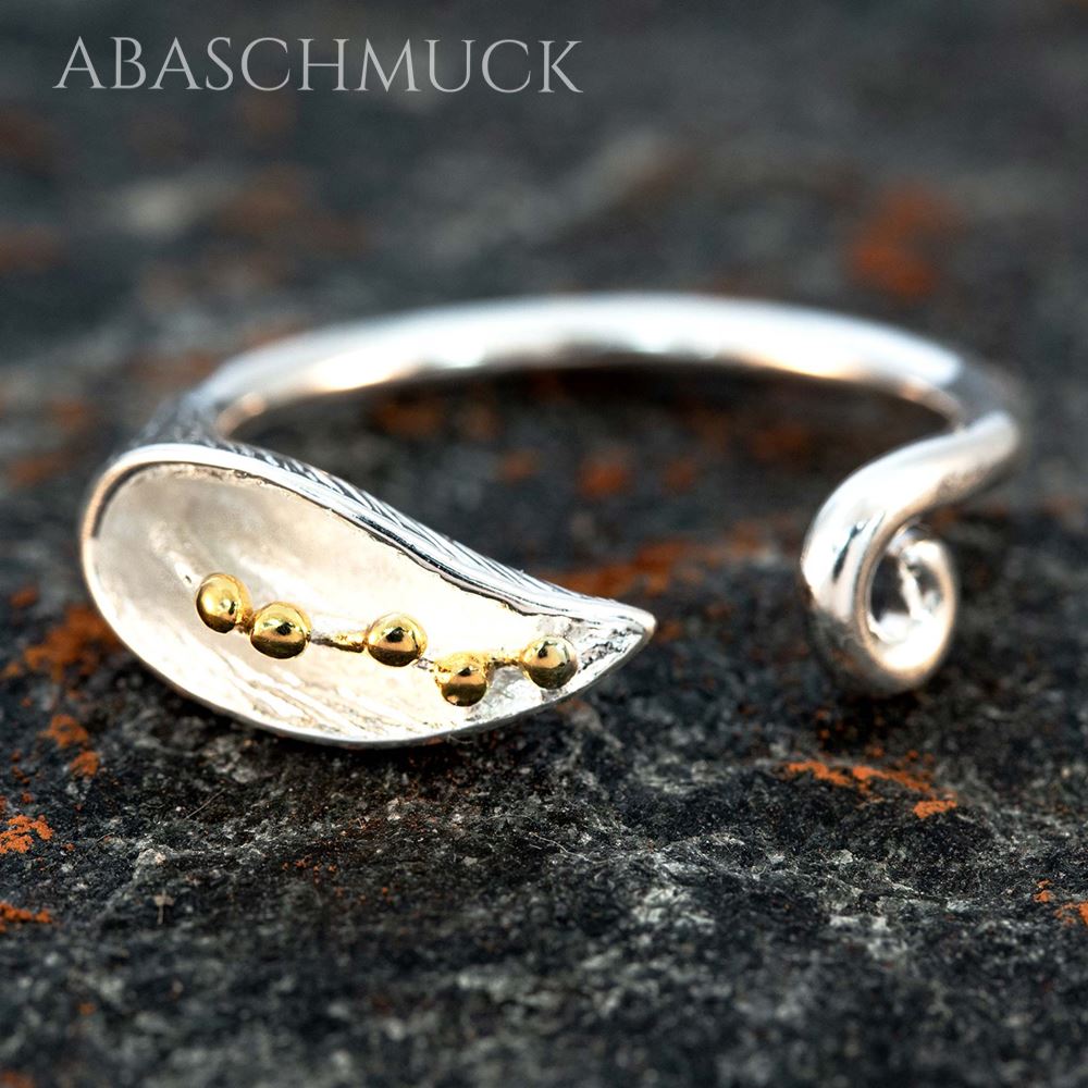 Offener Bandring aus Sterling Silber 925 – Seitenansicht