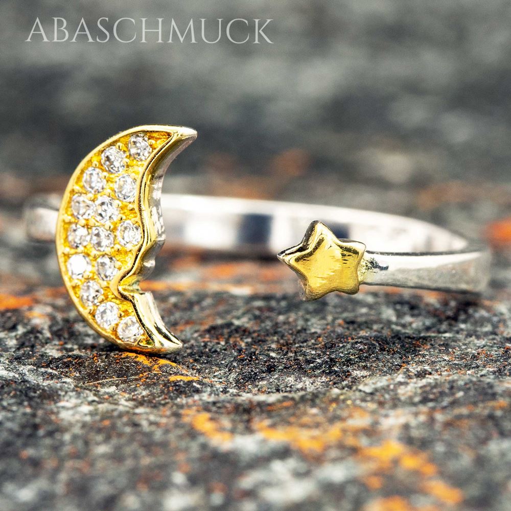 Offener Bandring aus Sterling Silber 925 – Seitenansicht